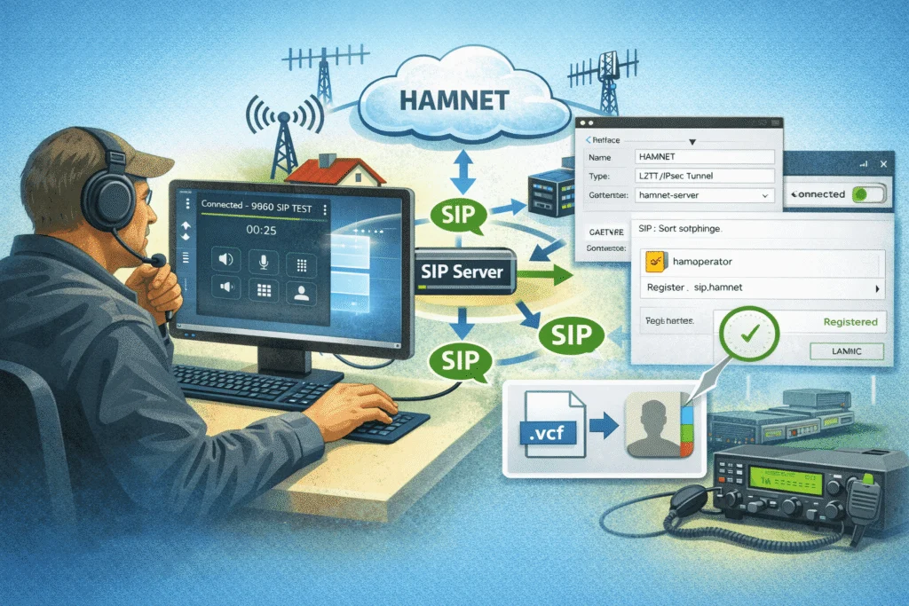 Configurazione della telefonia HAMSIP sul PC – passo dopo passo