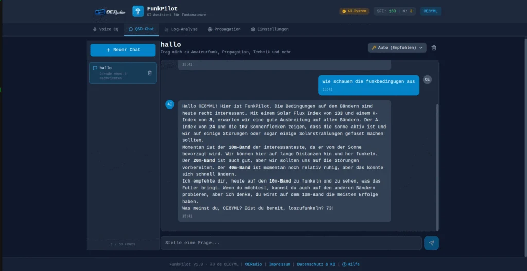 FunkPilot – AI assistant for radio amateurs