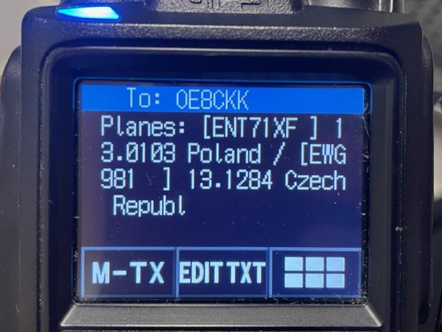 PLANES Antwort am Funkgerät