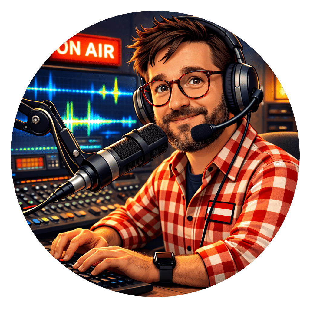 Ferdl moderiert den Rundspruch