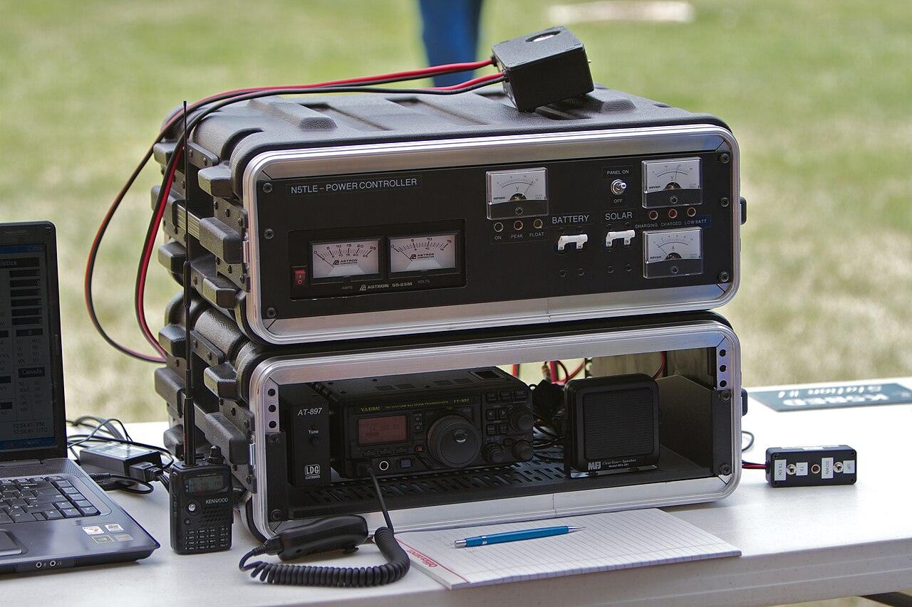 Radio amateurs operating during Field Day — Bedford Amateur Radio Club, ARRL Field Day 2012. Image: Greg Heartsfield, Wikimedia Commons, CC BY 2.0
