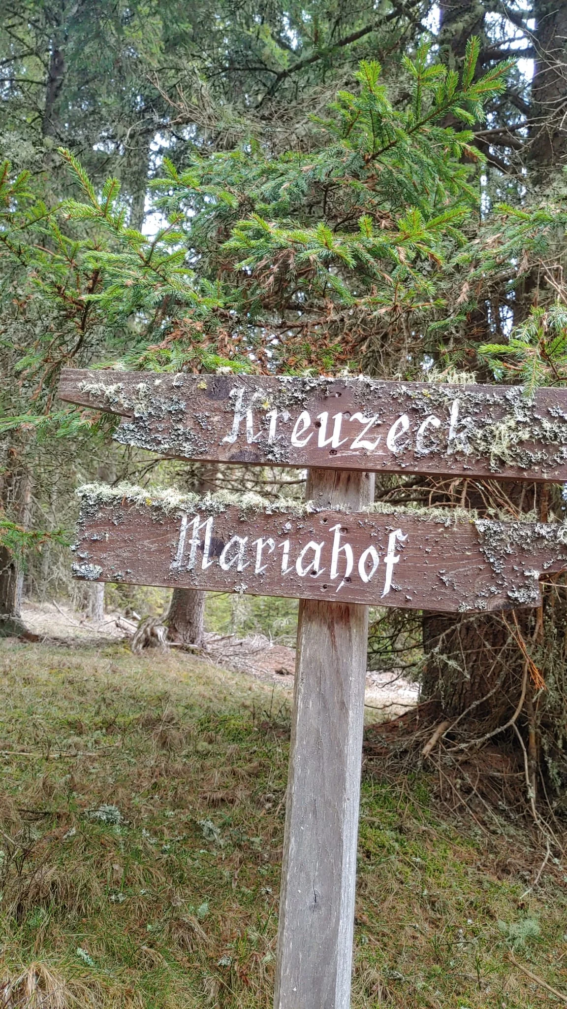 Wegweiser Kreuzeck / Mariahof