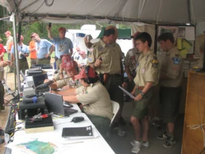 Boy Scouts talking to ISS astronauts via amateur radio - JOTA 2010