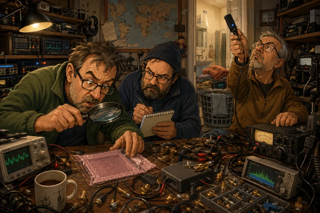 The Three ??? and the Missing NanoVNA — Or: How Three Hams Solved a Crime That Wasn't One