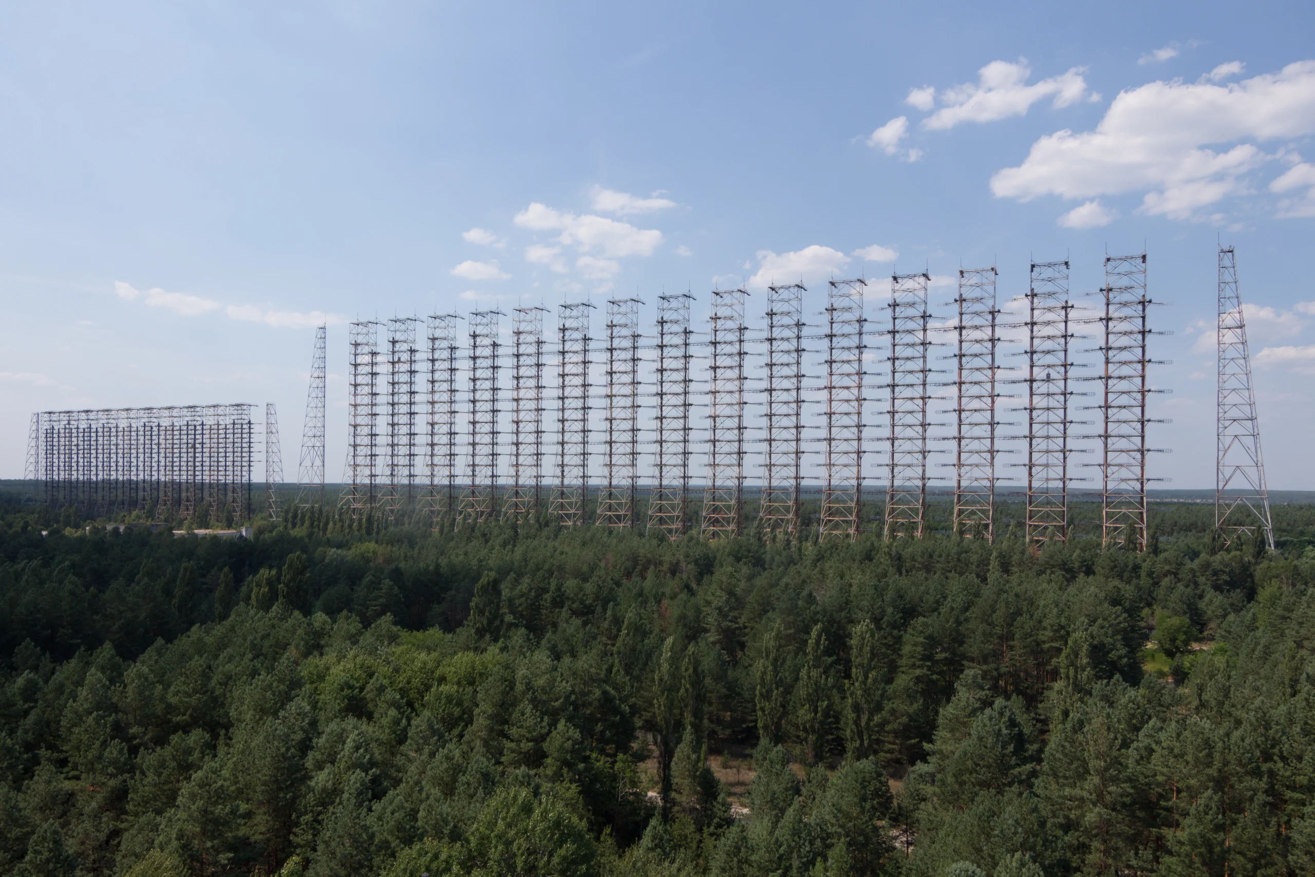 Duga Radar Array bei Tschernobyl — sowjetisches Over-the-Horizon Radar