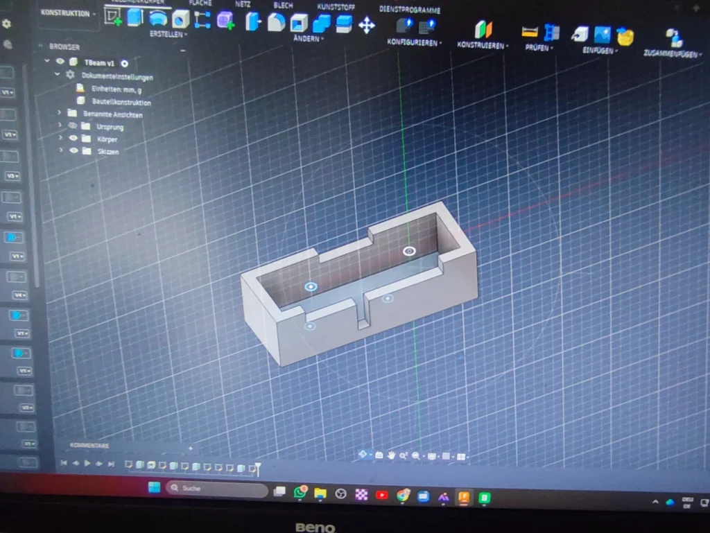 MeshCom 4.0 autark – CAD-Design T-Beam Halterung