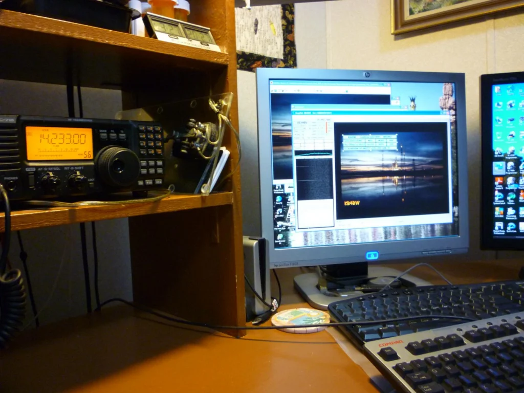 SSTV-Dekodierung am Computer auf 14.233 MHz