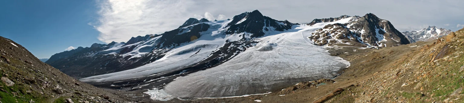 Scharfer Grat der Ötztaler Alpen als natürliche Beugungskante