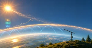 DX-Wetter KW 26/2026: Sonne, Multi-Hop-Funkwellen und Yagi-Antenne am Sommerhorizont