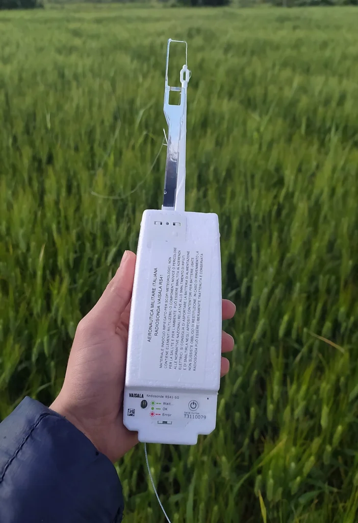 Im Feld gefundene Vaisala RS41 Radiosonde