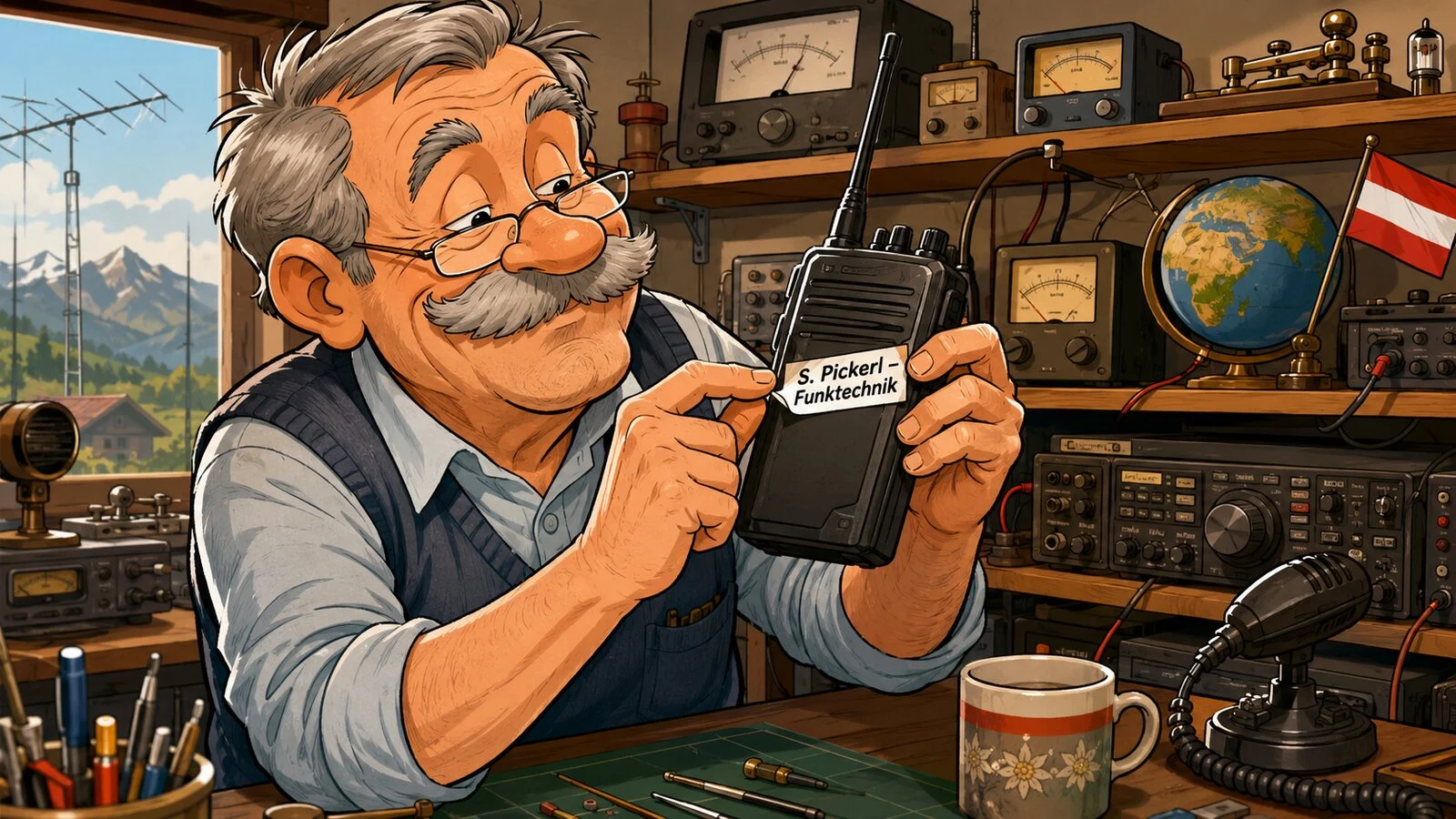 Der Funkspezialist — Wie Siegfried Pickerl sein Logo über Motorola klebte und damit Recht behielt
