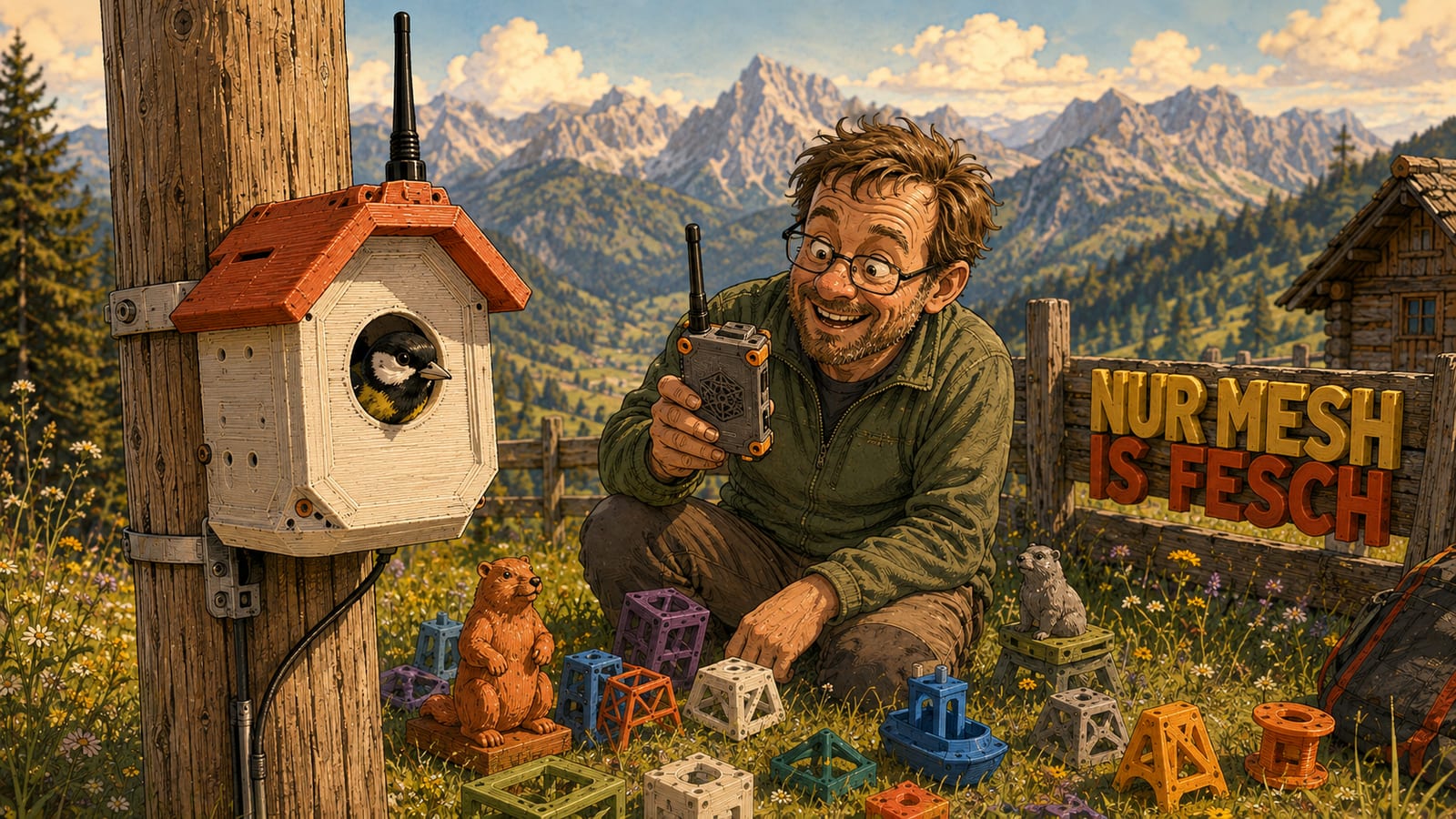 Nur Mesh is fesch — oder wie Mario Maschenwerk ein ganzes Tal vernetzte und niemand etwas zu sagen hatte