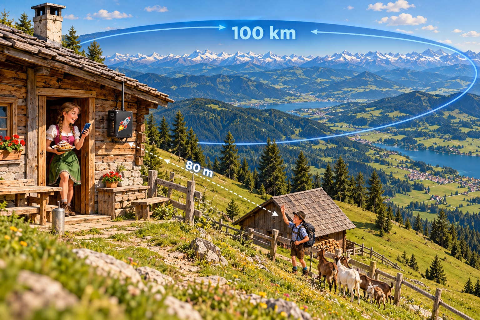 Der Elite-Repeater: Wie Egon Eliteknoten das beste Netz der Alm ankündigte